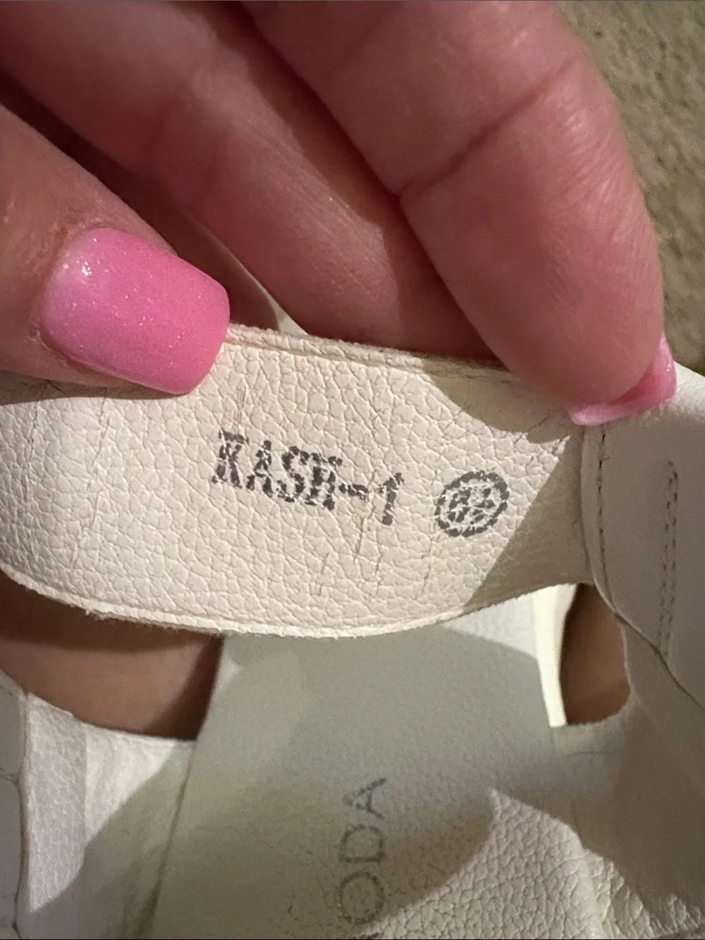 Top Moda KASH white strap platform wedge sandal Size 6.5